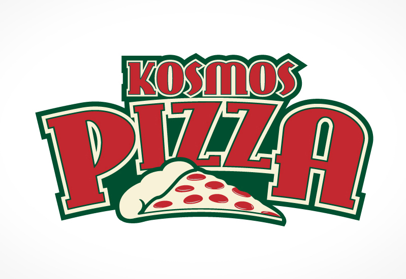 Kosmos Pizza Logo Design