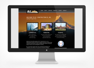 Custom WordPress Web Design BC Construction Homepage