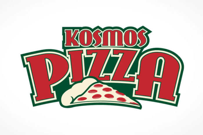 Kosmos Pizza Logo Design