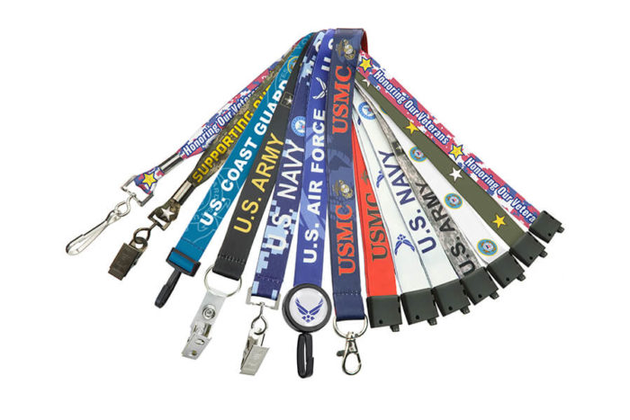 Military Themed Lanyards - Product Photography