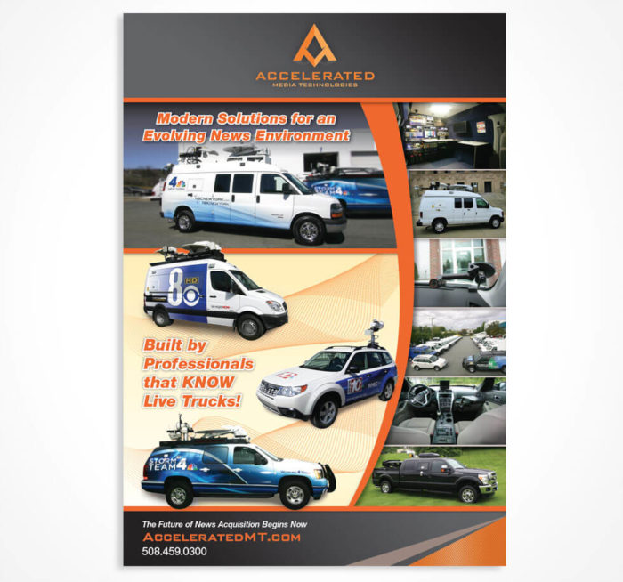 Trade Show Display for Accelerated Media - Graphic Design