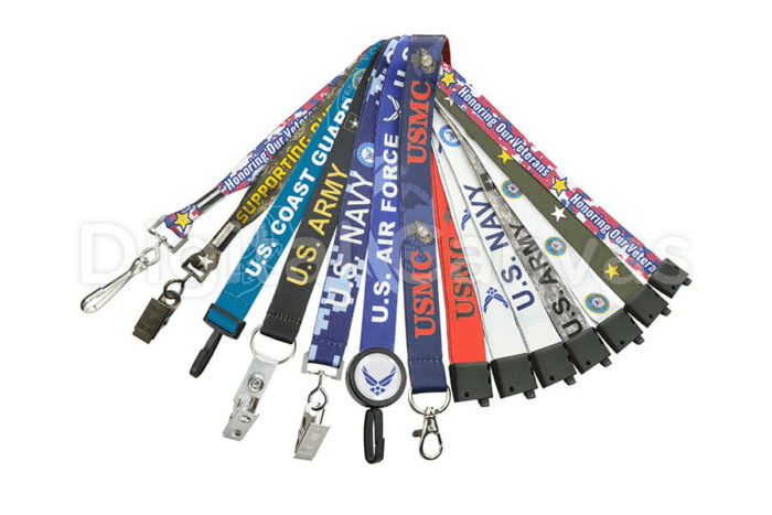 Military Themed Lanyards Product Photography