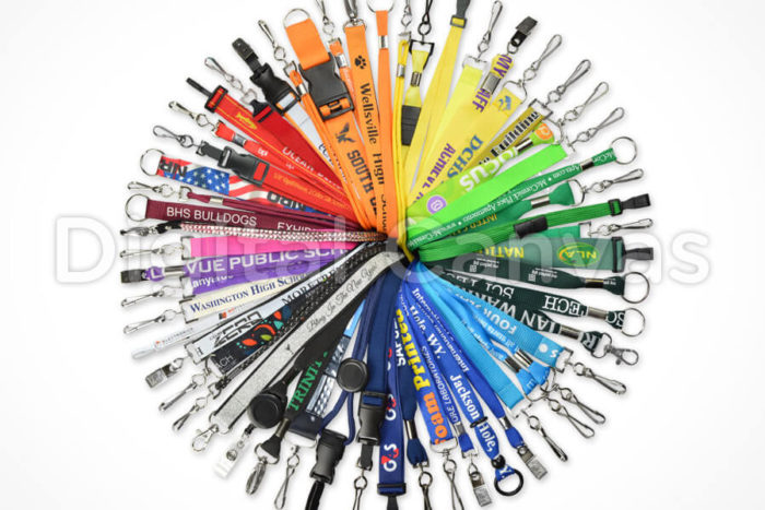 Multi-Colored Lanyard Product Photography