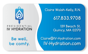 Business card design for IV Hydration